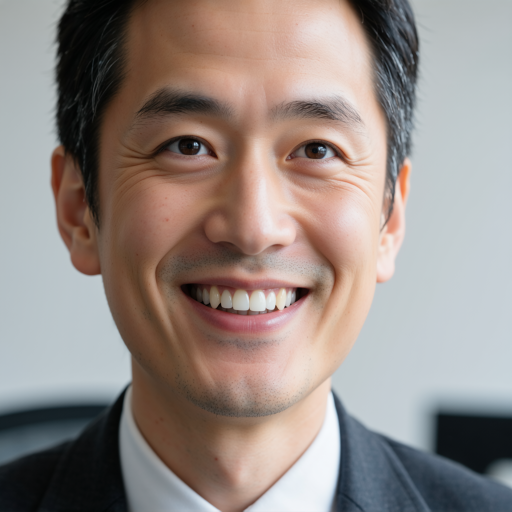 四十五岁左右男性头像，穿深色西装，背景简洁，销售总监专业形象